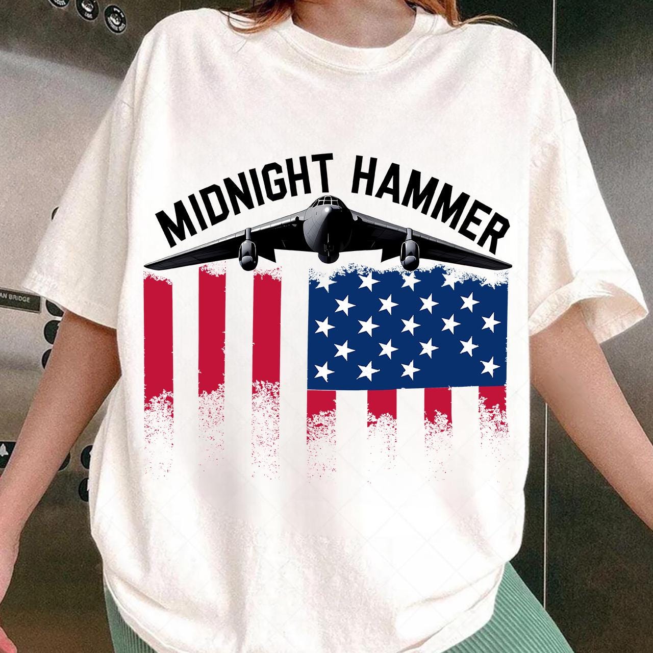 Midnight Hammer Png Image Design , B2 Stealth Bomber Military Graphics, Patriotic Veteran Gifts, US Apparel