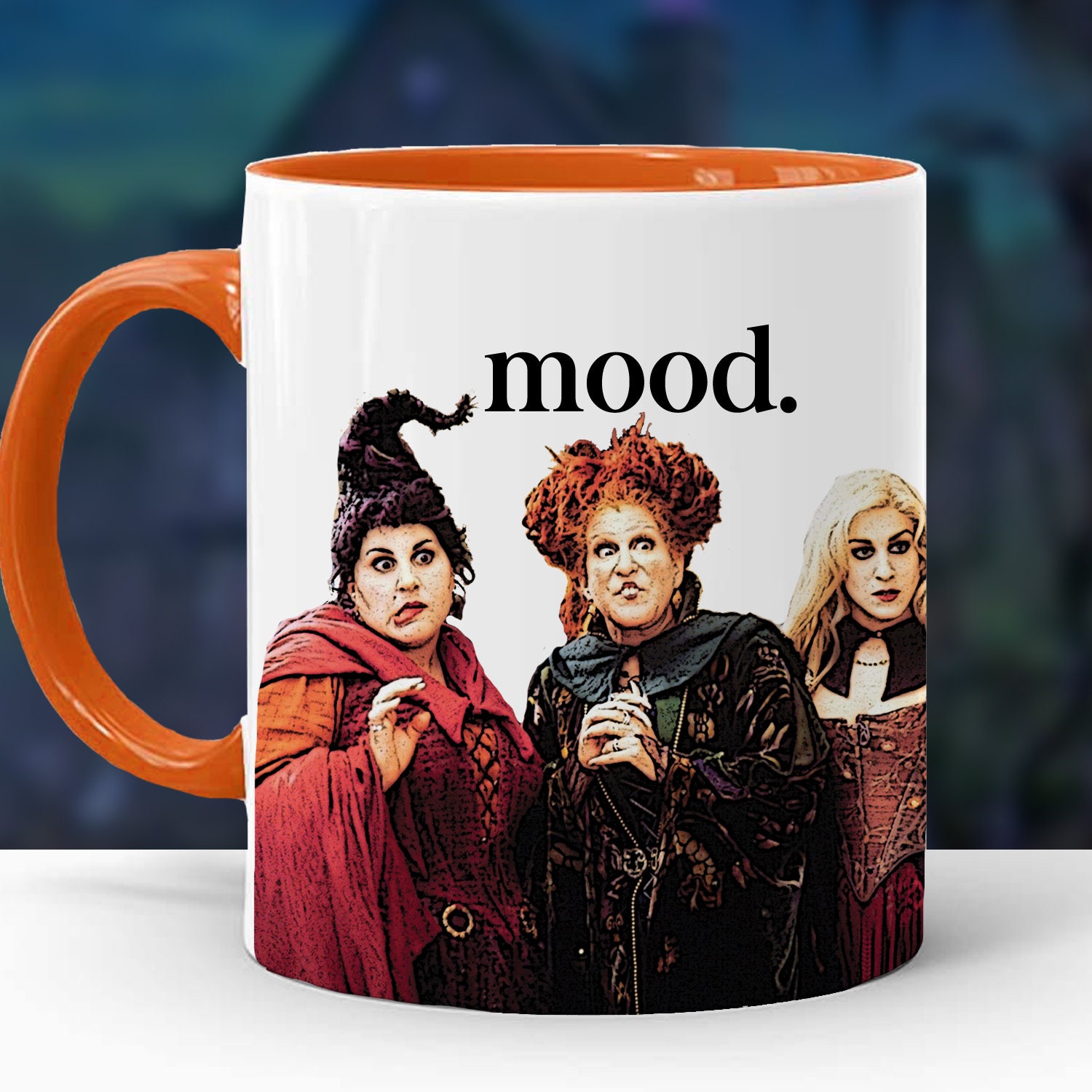 Halloween Themed Mug - Hocus Pocus Mood - Color Accent Mug - 11oz or …