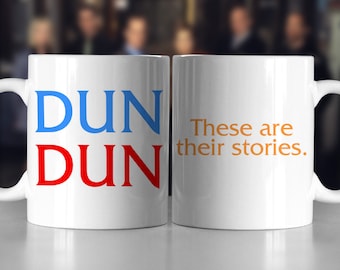 Law and Order SVU Mug, Dun Dun, These Are Their Stories, Color Accent Mug, Metallic Glitter Mug, ONE Double sided 11oz or 15oz