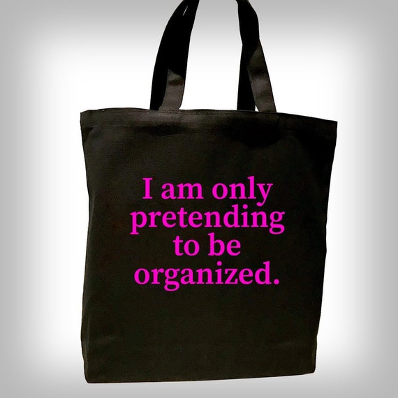 organized tote bag