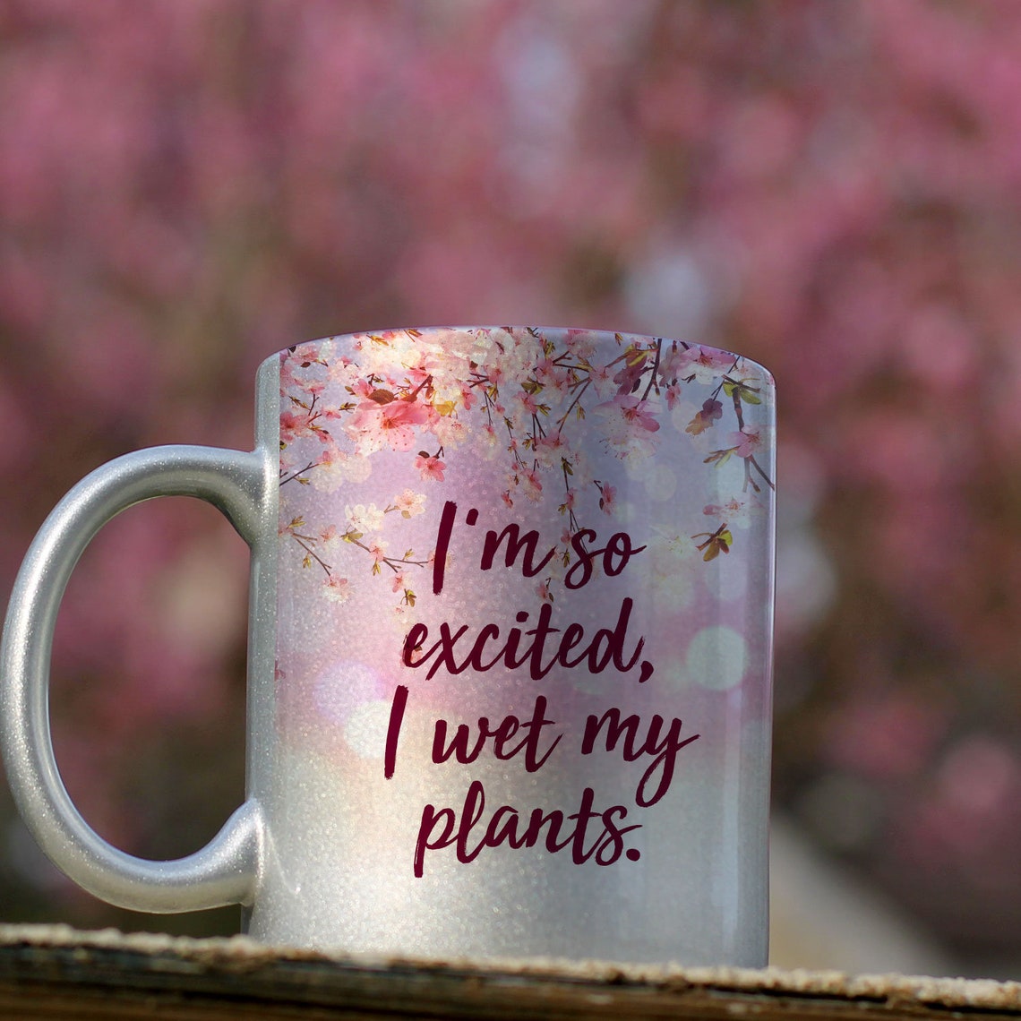 Im so Excited I Wet My Plants Cherry Blossoms Funny Etsy