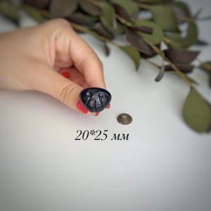 Beperkte oplage! 25 mm, effen zwart - 5 st. - Amigurumi / Honden / Beren / Creativiteit / Dieren / Speelgoed / Haken