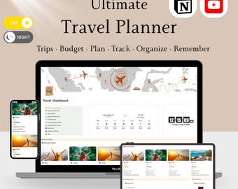 Begrip Sjabloon Reisplanner Budgetplanner Dashboard Reisorganisator Reisschema Paklijst Visa Tracker
