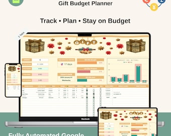 Cadeaubudgetplanner Google Spreadsheets (digitale download)