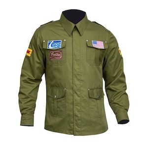 James Sunderland Silent Hill 2 Jacket: Gamer Cosplay, Green Cotton Military Style Jacket