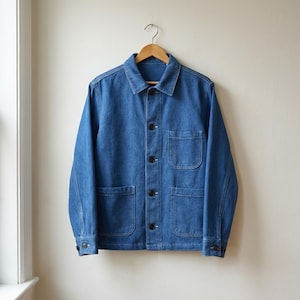 メンズ フレンチデニム チョアジャケット：60年代ヴィンテージワークウェアジャケット
