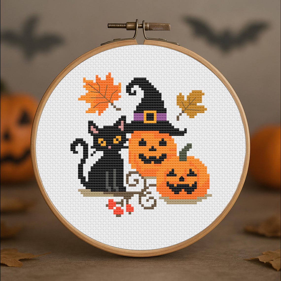 Spooky Stitch Trio – 3 Patterns – Halloween Cross Stitch Pattern Bundle ...
