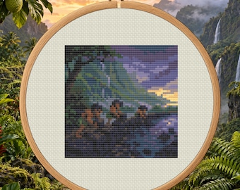 Menehune Hawaii Cryptid Counted Cross Stitch PDF