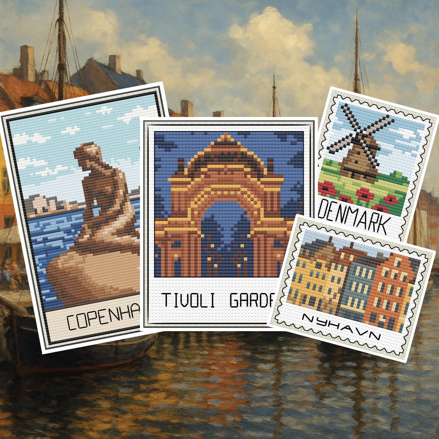 趣味・スポーツ・実用 CONTEMPORARY DANISH CROSS-STITCH DESIGN Danish Cross Stitch Patterns - Etsy
