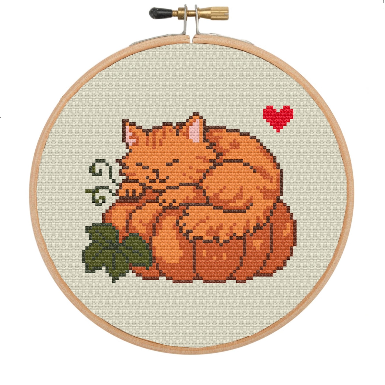 Pumpkin Purr – Cat and Pumpkin Cross Stitch Pattern PDF – Digital ...