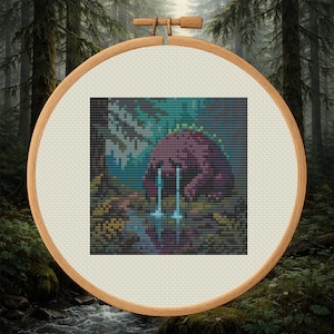 Squonk korsstygnsmönster PDF – Pennsylvania Cryptid digital nedladdning