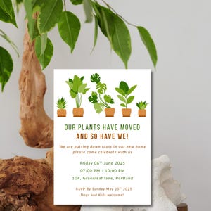 Minimalist Housewarming Invite, New Home Invitation, New Home Party, Housewarming Party, Home Sweet Home, Canva Template, Digital Invitation