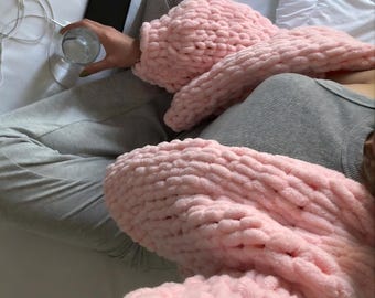 20 Color Options Handmade Chunky Knit Cardigan, Oversized Soft Woolen Puffy Spring Layering, YeldByHand Knitwear, Cottagecore Sweater