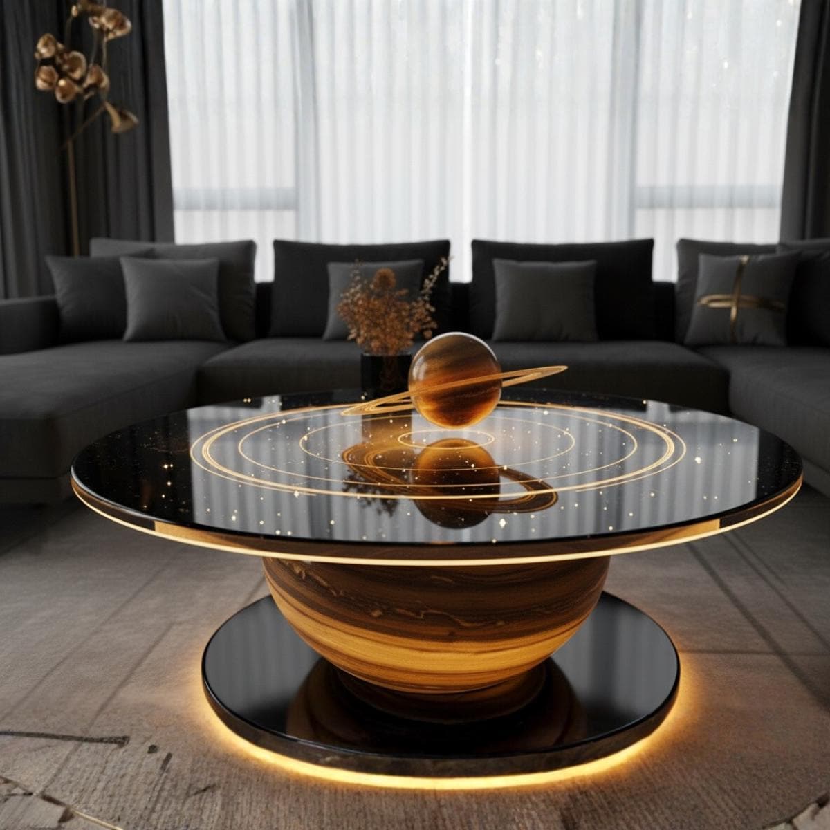 【Space Age】GALAXY Glass Center Table Space Age】GALAXY Glass Center Table Space Age Glass Coffee Table