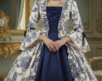 Marie Antoinette Rococo Dress, French-style Ball Gown, 18th Century Renaissance Cosplay, Queen Costume Gift