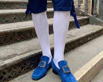 Knee Stockings Ultra Thin Long Socks Historical Costume Calze Uomo Victorian Renaissance Accessory