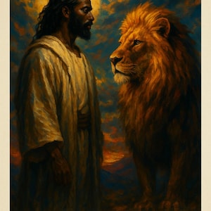 Lion of Judah wall art, yeshua, powerful christian, digital wall art