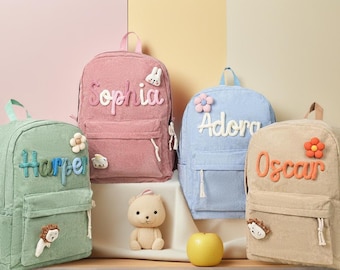Back to School gifts, Personalized Kids School Bag, Gift for School & Adventure, First Day of School Gift, Toddler Backpack, Kids Backpack