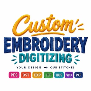 custom embroidery digitizing, logo digitizing, embroidery digitizing service, embroidery, image digitizing, Custom Digitize, convert to dst