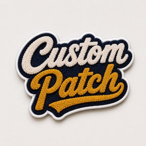Custom Chenille Letter Patch, Personalized Varsity Jacket Patch, Iron On Letterman Patch