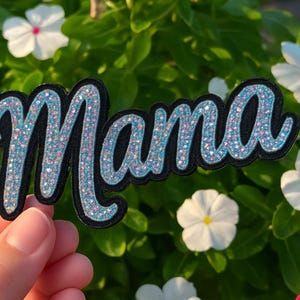 Custom 3D Glitter Mascot Rhinestone Hat Patch, Custom  Glitter Patches, Iron On or Sew On Name, Logo, Text, Badge Patch  High-Quality Patch