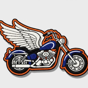Just Ride Biker Patch Set: Embroidered Iron-On Applique