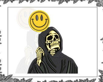 Skeleton Ghost Embroidery Design, Halloween Machine File Digital Download, 4-7 Inch Size