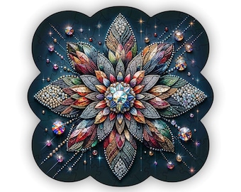 Décoration de puzzle en bois : motif ornemental unique (200-250 pièces)