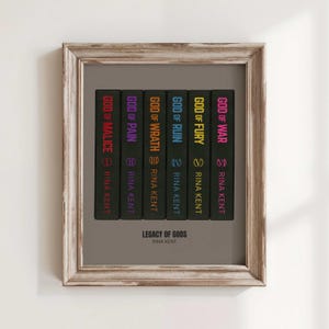 Printed and Shipped Legacy of Gods Wall Art, Book Lover Gift Aesthetic Decor, Bookish Bookclub BookTok, 8x10 11x14 Rina Kent Merch Heathens