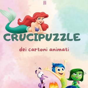 Crucipuzzle Disney da Stampare | Attività Educativa per Bambini | Giochi Didattici PDF | Giochi con Parole Nascoste