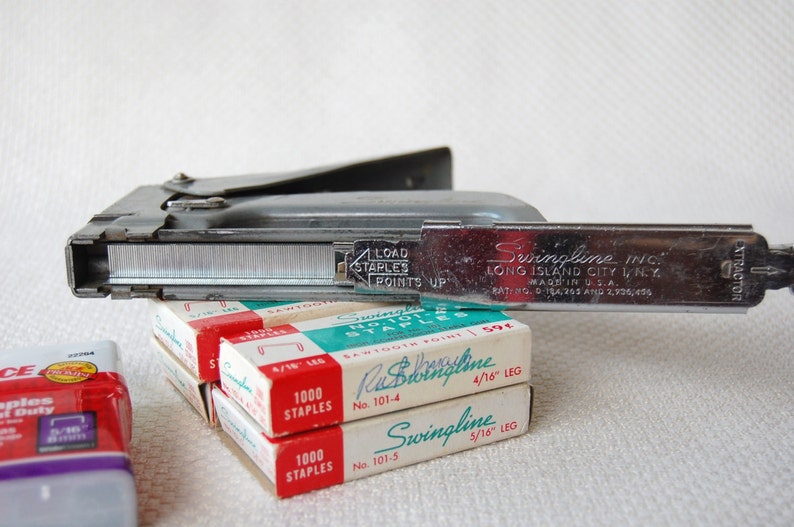 Vintage Swingline 101 Staple Gun with Staples made in Long Etsy
