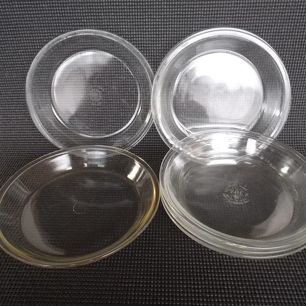 Vintage Pyrex 8 inch Pie Plates Pyrex 208, Various and Older models, Clear Glass 8" Pie Plates, Several to Choose From, Sold Individually