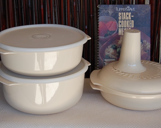 Vintage Tupperware Tupperwave Stack Cooker 8 Pieces Circa 1990 Set With ...