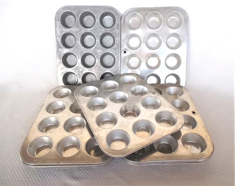 Vintage Aluminum Mini Muffin Tins Choose Your Style and Etsy
