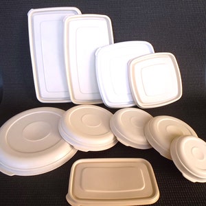 Choice of Vintage Rubbermaid Servin&#39; Saver Replacement Lids SOLD SEPARATELY, Please Read Entire Description For Measurements
