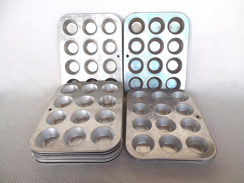 Vintage Aluminum Mini Muffin Tins Choose Your Style and Etsy