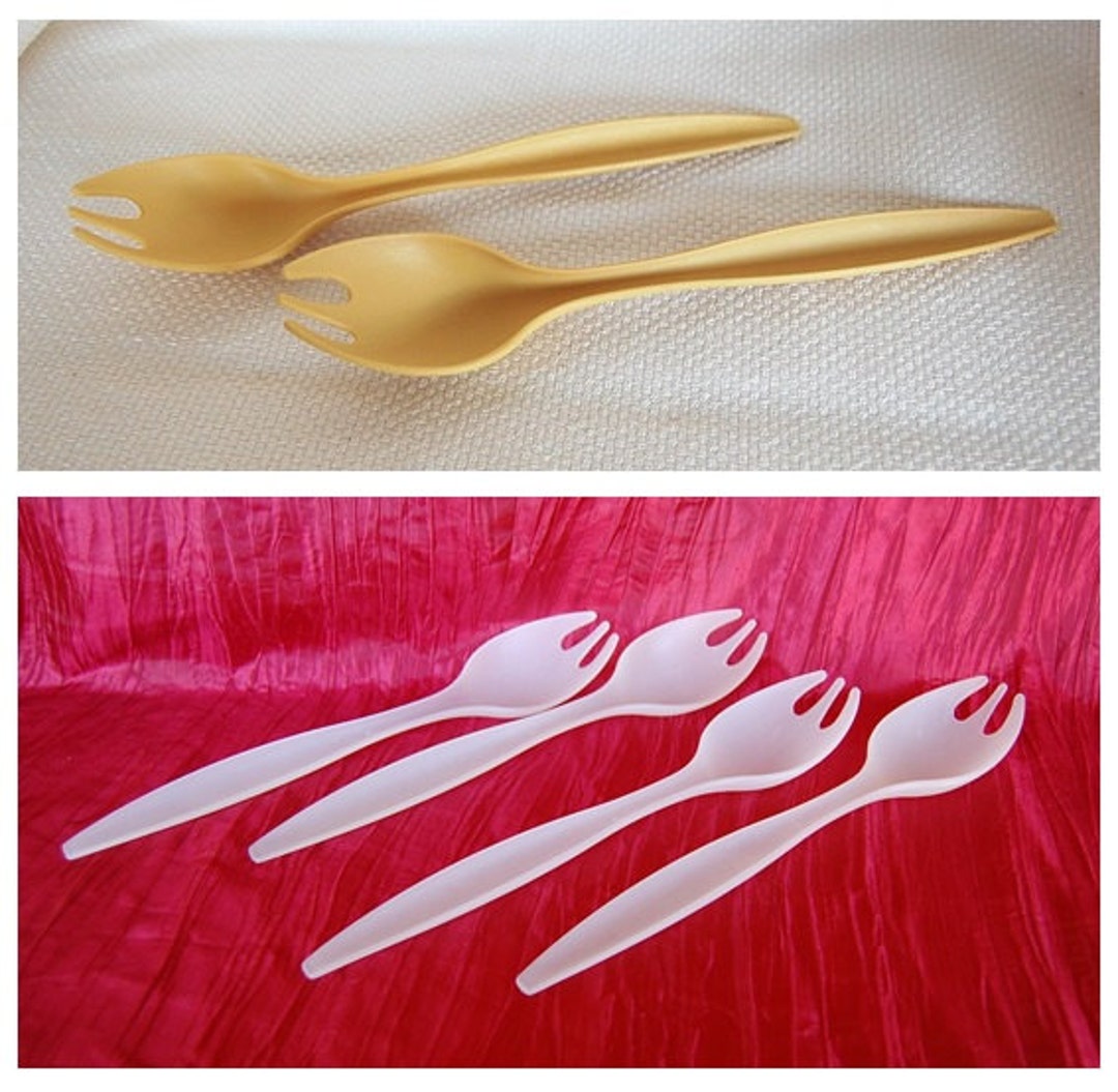 Choice of Vintage Tupperware Salad Forks Salad Tongs Etsy