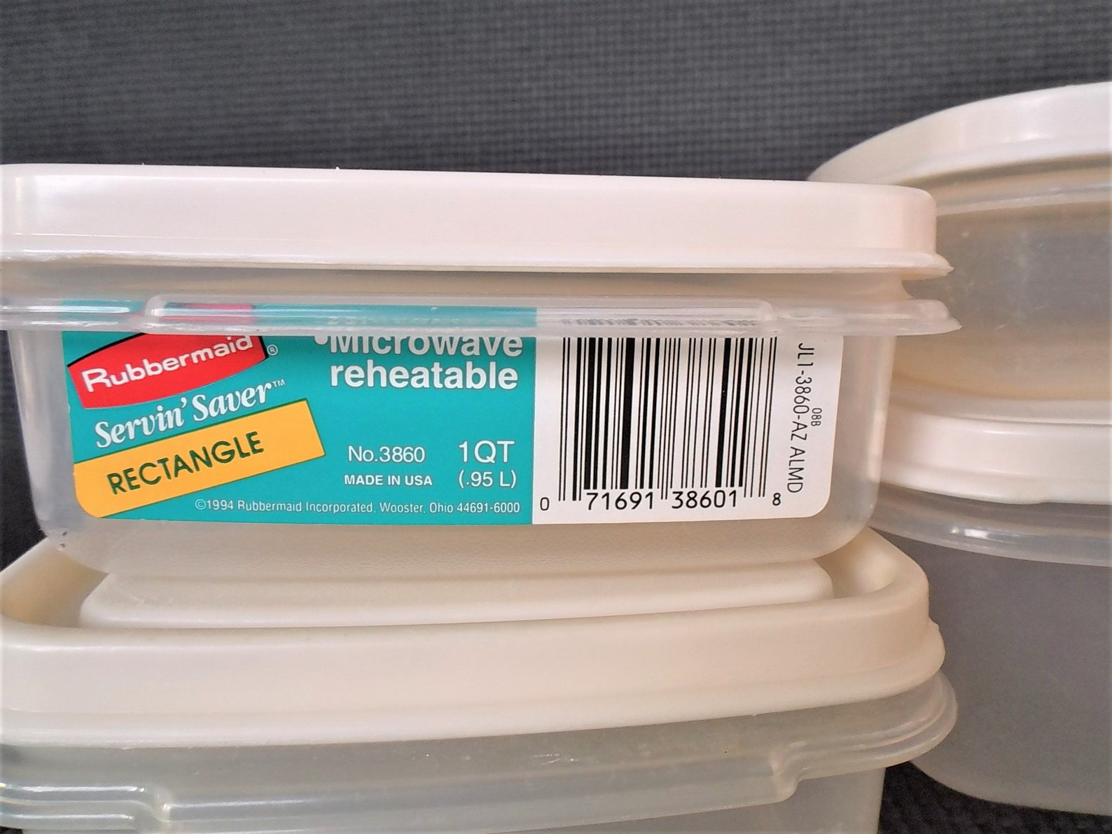 Set of 4 Vintage Rubbermaid Servin' Saver Containers 1 Etsy