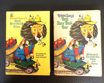 Choice of Vintage Richard Scarry "Best Story Book Ever" Hardcover books 1968 abd 1994 print editions, SOLD INDIVIDUALLY