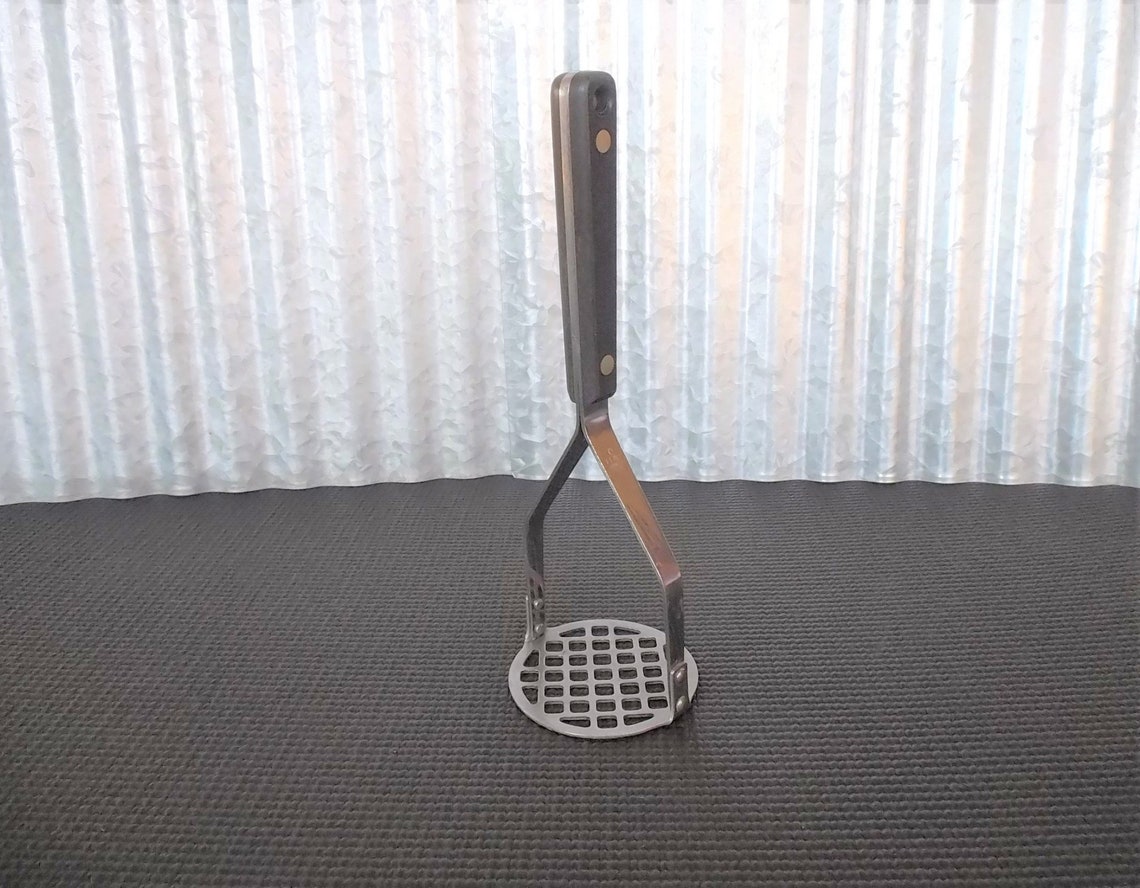 Vintage Flint Stainless Full Tang Potato Masher Heavy Duty Etsy