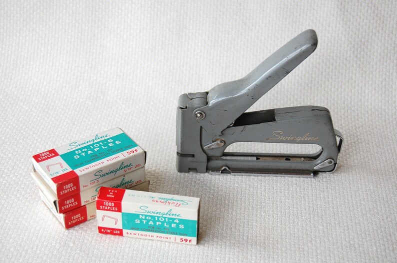Vintage Swingline 101 Staple Gun with Staples made in Long Etsy