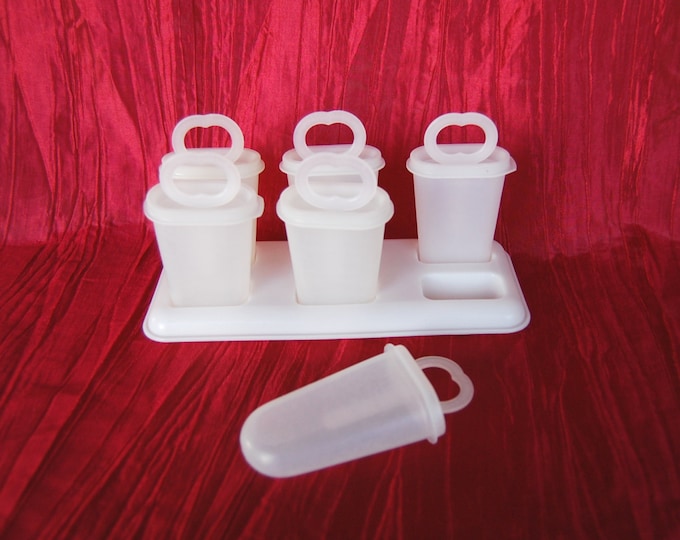 Vintage Tupperware Popsicle Molds SET of 6, Tupperware Ice Tups