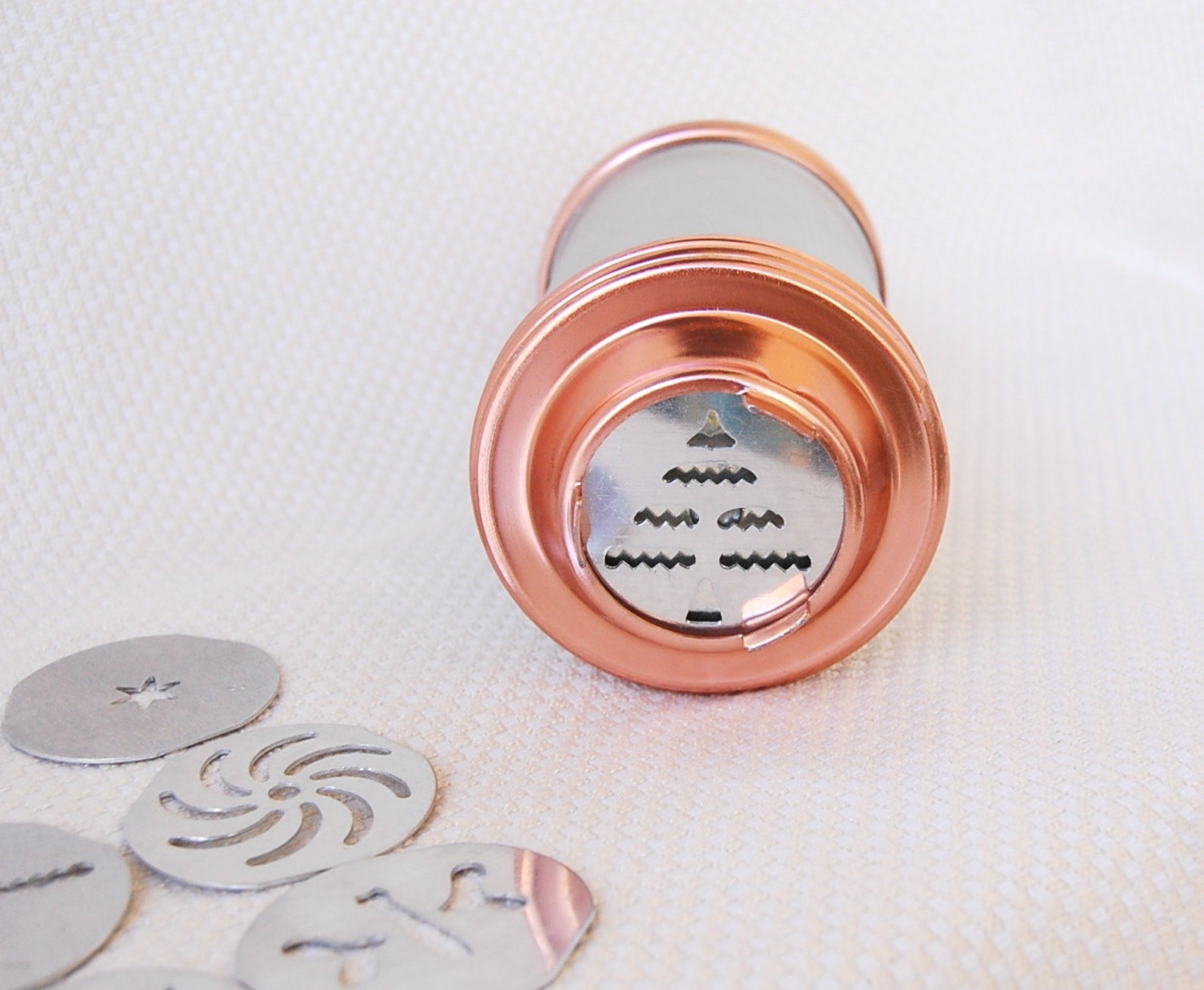 Vintage Mirro Cookie Press with 12 Discs Etsy