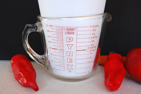 Vintage Pyrex 4 Cup Measuring Cup 532 Circa 1953 With Closed D Etsy