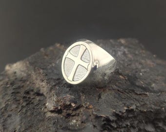 Pope Francis Ring, Custom  Bishop Ring,925 Silver Cross Ring, Sterling Silver Clergy Ring, Personalized Name Ring, Gift for him