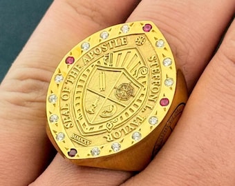 Seal of Apostle Ring | Apostolic Christian Jewelry | Faith Symbol Ring | Spiritual Gift for Men & Women | Religious Statement Ring