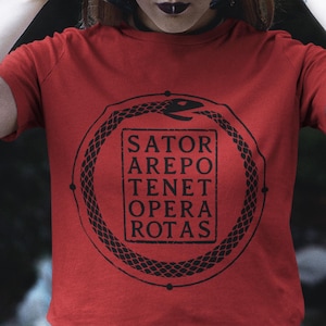 Comfort Colors Sator Square Shirt: Wiccan Pagan Esoteric Tee