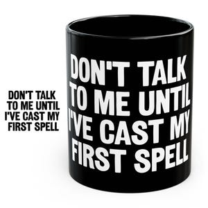 Spell Mug Witchy Coffee Cup Funny Witch Gift Magical Ceramic Mug Witchcraft Decor Occult Kitchenware Halloween Gift for Her