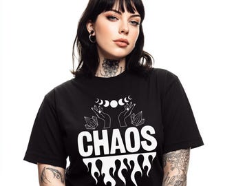 Chaos Witchy Shirt: Comfort Colors Tee, Unique Statement Shirt