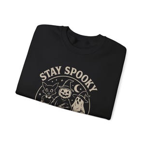 Stay Spooky Halloween Sweatshirt: Vintage Autumn Sweatshirt image 4